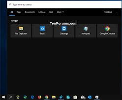 Show Search Box On Top Or Bottom In Windows 10 Tutorials