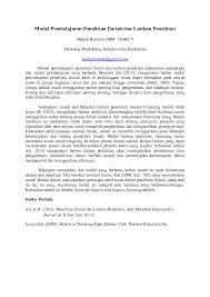Sedangkan, daftar pustaka adalah serangkaian daftar yang memuat sumber rujukan, referensi atau acuan dari suatu karya tulis yang diambil dari buku, media cetak, dokumen, skripsi, tesis ataupun jurnal ilmiah. Doc Model Pembelajaran Penelitian Ilmiah Dan Latihan Penelitian Nadiah Rismiati Academia Edu