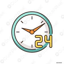 Maybe you would like to learn more about one of these? Rund Um Die Uhr Service Rgb Farbsymbol 24 7 Stunden Stock Vektorgrafi Crushpixel