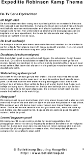 Het zijn de echte overlevers die deze opdrachten. Expeditie Robinson Kamp Thema Pdf Gratis Download
