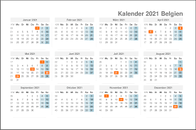 In dem fall muss schulferien.org als quelle angegeben bzw. Druckbare Belgien 2021 Kalender Excel Pdf Word Schulferien Kalender
