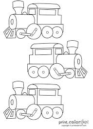 Three Trains Print Color Fun Free Printables Coloring Pages Crafts Puzzles Cards To Print Train Coloring Pages Train Crafts Coloring Pages