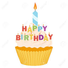 15 birthday cupcakes clip black and white professional designs for business and education. Tasty Cupcake Isolated On White Background Happy Birthday Greeting Royalty Free Cliparts Vectors And Stock Illustration Image 131858279