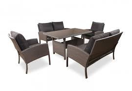 Granada 5 Piece Low Dining Setting Outdoor Furniture Sets Outdoor Wicker Furniture Furniture