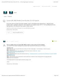 Treiber canon i320 webprint software treiber canon pixma mg8250 treiber canon imageprograf ipf6200 treiber canon i865 treiber canon pixma ip8750. Canon Lbp 2900 Printer Driver For Mac Os X El C Official Apple Support Communities Macintosh Mac Os