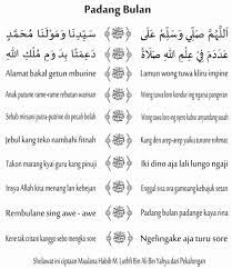 Tentang syair padang bulan yang notabene nya adalah sholawat. Teks Lirik Sholawat Jawa Padang Bulan Habib Syech Bin Abdul Qodir