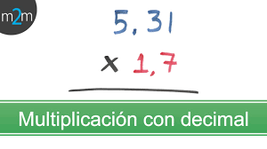 Resultado de imagen de MULTIPLICAR POR DECIMALES
