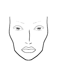 Blank Makeup Face Chart Template In 2019 Makeup Face