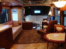 Nascar drivers motorhomes motorhome driver and passenger seats american coach motorhome driver motorhome driver seat replacement f1 drivers motorhome motorhome. Inside The Nascar Drivers 2m Motor Homes That Host The Families During Racing Season Daily Mail Online