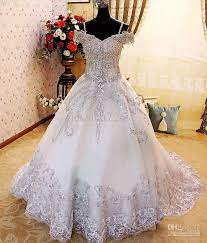 Luxury Crystal Ball Gown Wedding Dress Off The Shoulder Applique Beaded Chapel Train Wedding Gowns Wedding Dresses Ebay Ball Gowns Wedding Bridal Gowns