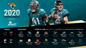 The jaguars are one of the nfl's more recent franchises. Official Jaguars 2020 Schedule Released