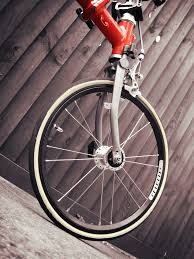 Brompton Merc Front With Aerohead Rims And Champ Tyre Brompton Brompton Bicycle Bicycle