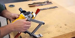 The tool has been on the market for some years, which guarantees you professionalism in sharpening blades. Top 5 Lawn Mower Blade Sharpener Tools 2021 Techieowl Com
