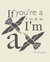 If You Re A Bird Then I M A Bird The Notebook The Notebook Quotes Bird Quotes Cute Quotes