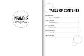 Janie Hirschbuehler In Design Title Page Table Of Contents Table Of Contents Design Page Table Contents Design