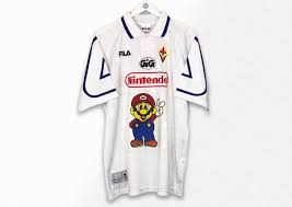 Free uk delivery over â£30. The Mystery Of Fiorentina S Cult Super Mario Football Shirt Fiorentina The Guardian