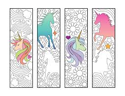 Unicorn Bookmarks Pdf Zentangle Coloring Page Avec Images Licorne A Colorier Coloriage Halloween A Imprimer Signets Imprimables