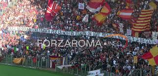 Curva sud roma roma ultras occupy the curva sud side of the olympico stadium. Striscione Curva Sud Nessuna Coreografia Per La Nostra Dignita Un Vero Presidente Non Insulta La Sua Gente Foto Forzaroma Info