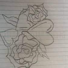 Art supplies this is a list of the supplies we used, but feel free to use whatever you have in your home or classroom. Hearts And Flowers Step By Step Drawing Guide By Amylia Culley Dragoart Com