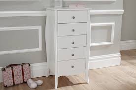 White tall dresser black dresser drawer chest international concepts wood chest of drawers Estelle 5 Drawer Chest Kids Tall Chest Of Drawers Room To Grow