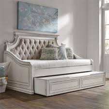 Search our collection of used but stunning period daybeds including chaise longues, indian plantation chairs, antique recliners, art deco, vintage retro daybeds for sale. Magnolia Manor Twin Daybed In Antique White Finish By Liberty Furniture 244 Day Tdb