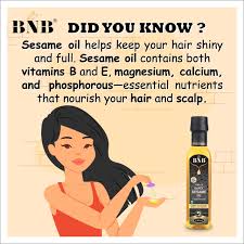 Are there any specific hair types sesame oil suits best? Bnb Sesame Oil Sesame Oil Helps Keep Your Hair Shiny And Facebook