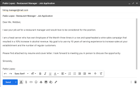 Email cover letter and cv. How To Email A Resume Sample Email For A Job