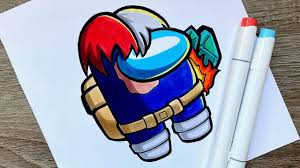 Imprime et colorie 20 superbes dessins de tes personnages préférés. On Dessine Du Among Us Feat Manga Youtube