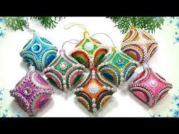 как сделать игрушки на новый год своими руками видео Yolochnye Igrushki Bez Osnovy Iz Foamirana Svoimi Rukami Diy Christmas Ornaments Youtube Uzory Igrushki Svoimi Rukami Rozhdestvenskie Podelki