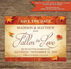 Fall 05 Std Fall Save The Date Editable Digital Download Etsy Save The Date Microsoft Word Document Microsoft Word Format