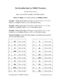 divisibility rules lesson plans worksheets lesson planet