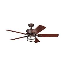 Chicago Tannery Bronze With Gold Accent Ceiling Fan Kichler Stem Mounted Fan Ceiling Fans Ceiling Fan Ceiling Fan With Light Modern Ceiling Fan