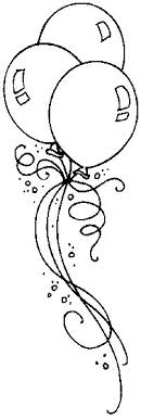 Birthday Cake With Balloons Drawing Birthday Balloons Stamp Cakepins Com Coloring Pages Balloons Magnolia Stamps