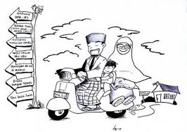 Islam gambar orang sholat kartun hitam putih. Gambar Kartun Romantis Hitam Putih Islami Nusagates