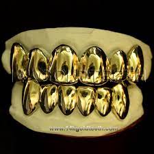 Will work even with crooked teeth. Top Yellow Gold Teeth Grillz Ty 10001