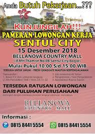 Temukan info lowongan kerja di indonesia terbaru hari ini, yuk temukan pekerjaan impianmu dan apply sekarang, gratis! Pameran Lowongan Kerja Sentul City 2018 Cariloker Id