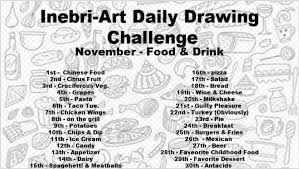 Submit your daily drawings to share with t.c.! Inebri Art Daily Drawing Challenge November S Sponsor Facebook