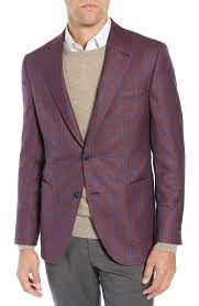 Men's sport coats & suits. Peter Millar Hyperlight Classic Fit Windowpane Wool Sport Coat Nordstrom Sport Coat Womens Suits Business Mens Attire
