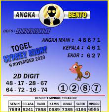 Prediksi Togel Sydney Night 10 November Tahun 2020 Sydney Bento 13 Januari