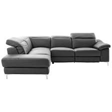 Sofaserfahrung24 de ecksofas cantus ecksofa. Cantus Wohnlandschaft Inkl Funktionen Schwarz Silber Kombination Echtleder Lederlook Lederlook Sofas Ecksofas Gunstiger Kaufen