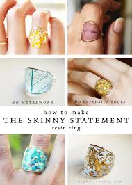 This is extremely crucial, and you have to get a 1:1 ratio exactly. How To Make The Skinny Statement Resin Ring Higher Jewelry Resin Jewelry Resin Jewelry Diy Resin Jewelry Making