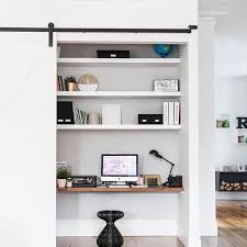 Are you running short of space to design a functional office in your home? 15 Beautiful Closet Offices That Prove Bigger Isn T Always Better