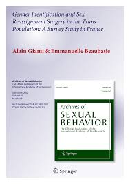 Pdf Gender Identification And Sex Reassignment Surgery In The Trans Population A Survey Study In France