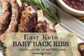 Juicy Keto Baby Back Ribs Crockpot Or Instant Pot Prep Recipe Recipes Using Pork Chops Pork Recipes Low Carb Bbq Sauce