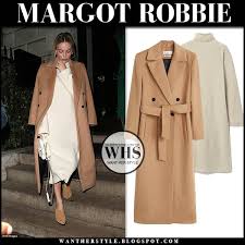 New fashion 2020 woman winter coats and jackets wool coat female camel long jackets lady elegant clothing hot lx2106 wool camel coat clearance. Margot Robbie In Camel Coat And Beige Knit Midi Dress In London On January 27 I Want Her Style What Celebrities Wore And Where To Buy It Celebrity Style