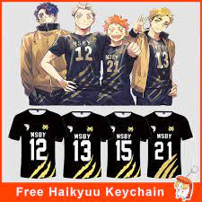 Buy the best sellers haikyuu msby in may 2021. Anime Haikyuu Msby Black Jackals Hinata Jersey T Shirt Lazada Ph
