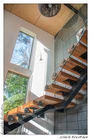 Floating Single Spine Staircase With Glass Banisters House House Interior Staircase