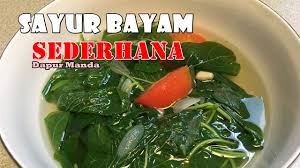 Untuk tambahannya bisa sesuai selera yang mengkonsumsinya. Masak Dirumahaja Resep Sayur Bayam Sederhana Ala Dapur Manda Super Mudah Youtube
