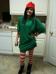 This was one of our biggest hits on the courts and it was super easy to make. 31 Elf Costumes Ideas Elf Costume Elf Christmas Costumes