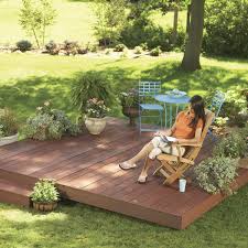 Wood is used for different types of buildings and furniture; Backyard Decks Build An Island Deck Diy Family Handyman